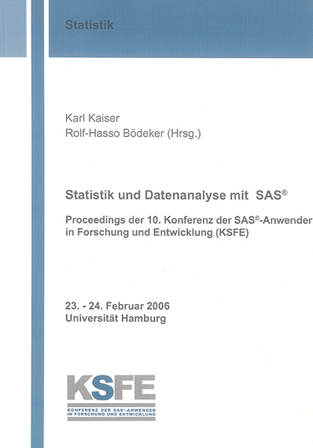 Statistik und Datenanalyse mit SAS® - 