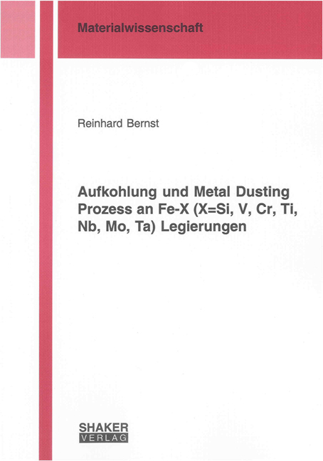 Aufkohlung und Metal Dusting Prozess an Fe-X (X=Si, V, Cr, Ti, Nb, Mo, Ta) Legierungen - Reinhard Bernst