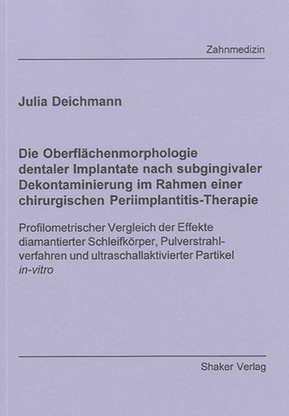 Die Oberflächenmorphologie dentaler Implantate nach subgingivaler Dekontaminierung im Rahmen einer chirurgischen Periimplantitis-Therapie