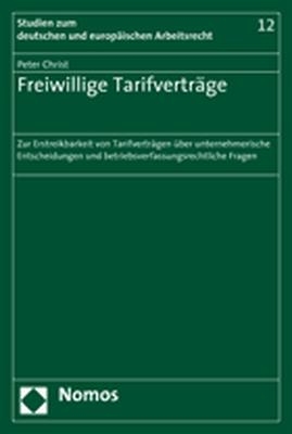 Freiwillige Tarifvertr&auml;ge - Peter Christ