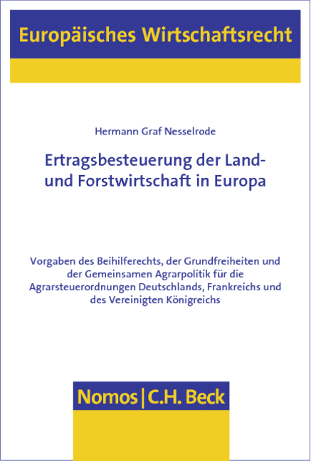 Ertragsbesteuerung der Land- und Forstwirtschaft in Europa - Hermann Graf Nesselrode