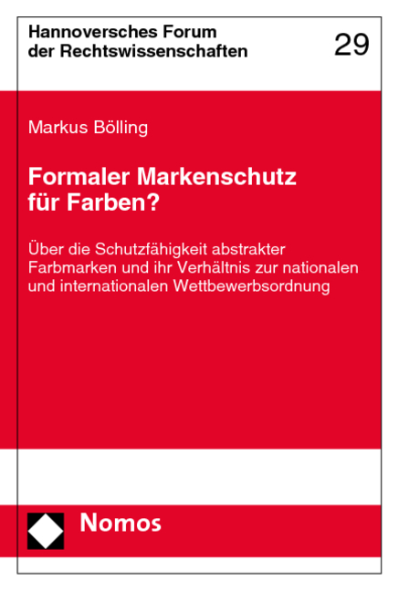Formaler Markenschutz f&uuml;r Farben? - Markus B&ouml;lling