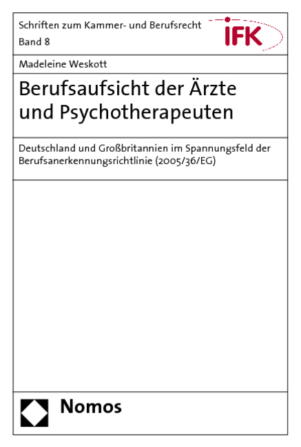 Berufsaufsicht der &Auml;rzte und Psychotherapeuten - Madeleine Weskott