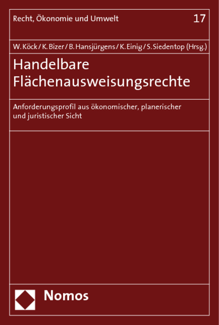 Handelbare Fl&auml;chenausweisungsrechte - 