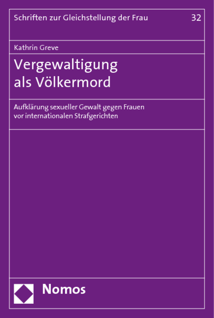 Vergewaltigung als V&ouml;lkermord - Kathrin Greve