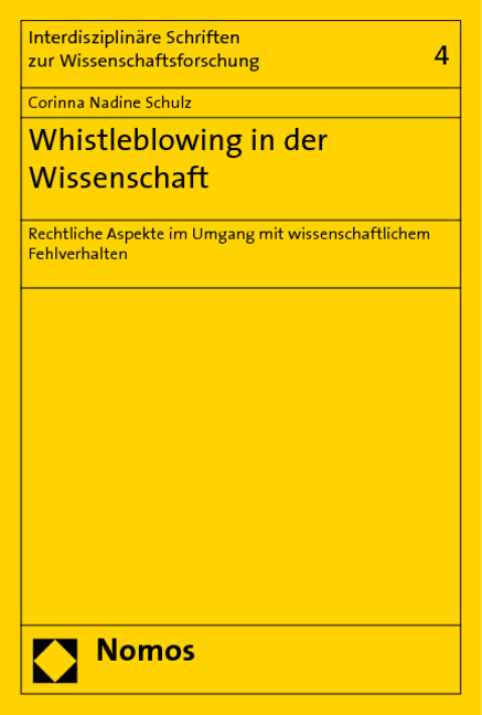 Whistleblowing in der Wissenschaft - Corinna Schulz