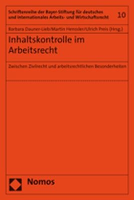 Inhaltskontrolle im Arbeitsrecht - 
