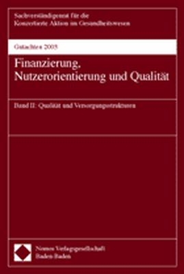 Gutachten 2003 - Finanzierung, Nutzerorientierung und Qualität