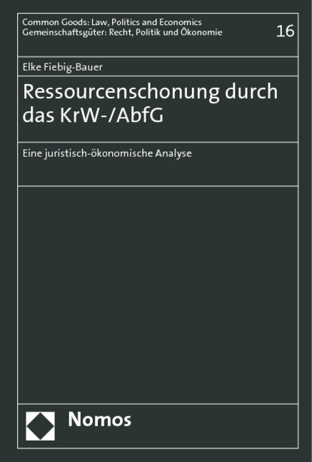 Ressourcenschonung durch das KrW-/AbfG - Elke Fiebig-Bauer
