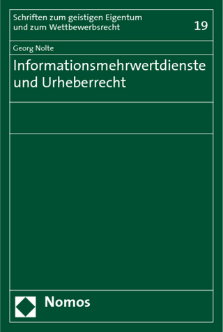 Informationsmehrwertdienste und Urheberrecht