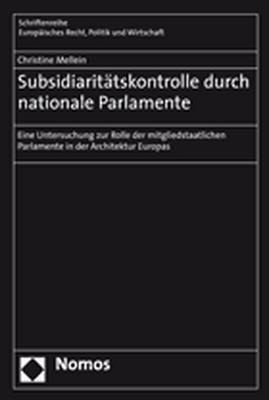Subsidiaritätskontrolle durch nationale Parlamente