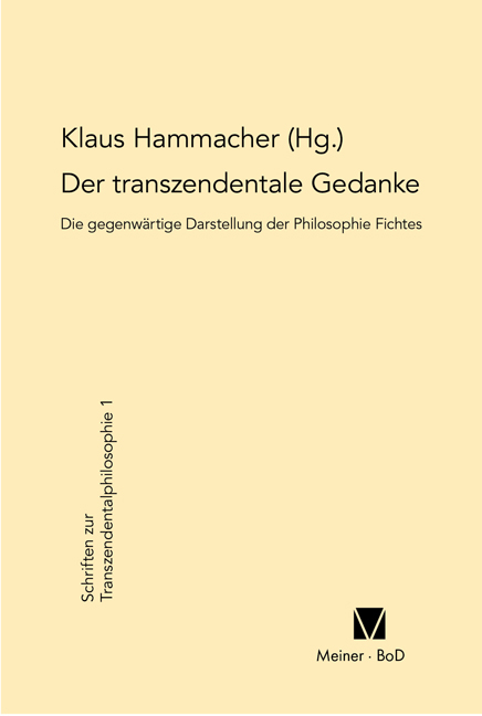 Der transzendentale Gedanke - 