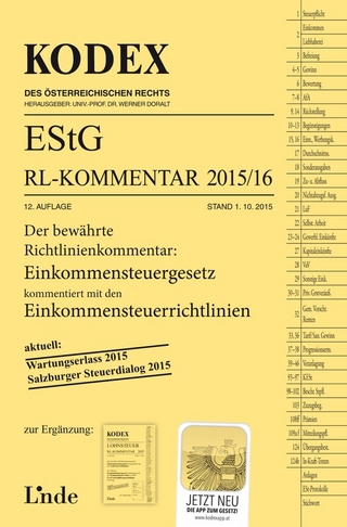 KODEX EStG Richtlinien-Kommentar 2015/16
