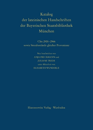 Die Handschriften aus den Klöstern Altenhohenau und Altomünster: Clm 2901-2966 sowie Streubestände gleicher Provenienz