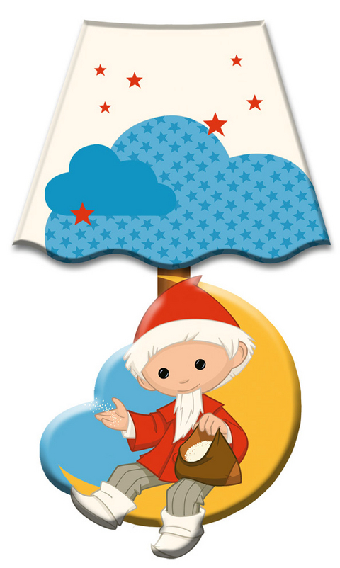 Tr&ouml;tsch Wandsticker mit Licht "Unser Sandm&auml;nnchen"