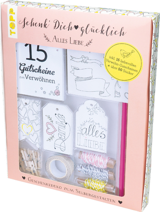 Schenk' Dich glücklich Geschenkedeko-Set Alles Liebe