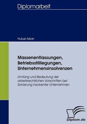 Massenentlassungen, Betriebsstilllegungen, Unternehmensinsolvenzen - Hulusi Aslan