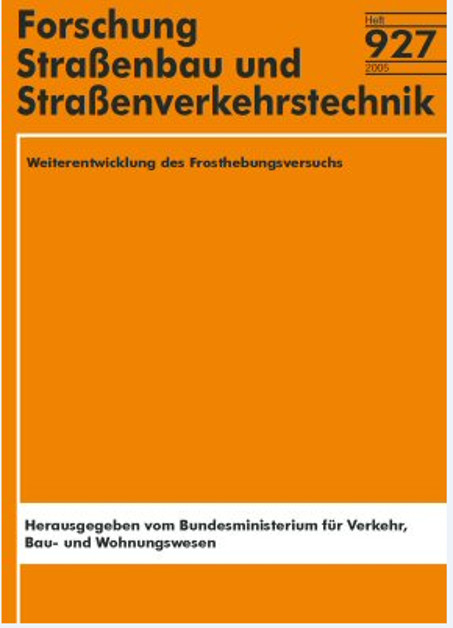 Weiterentwicklung des Frosthebungsversuchs - W Weingart, M Wieland