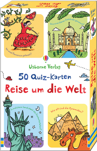 50 Quiz-Karten: Reise um die Welt (Kinderspiel)