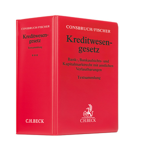 Gesetz über das Kreditwesen Hauptordner III 86 mm