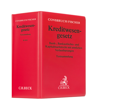 Gesetz &uuml;ber das Kreditwesen Hauptordner III 86 mm