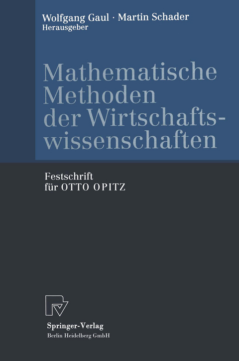 Mathematische Methoden der Wirtschaftswissenschaften - 