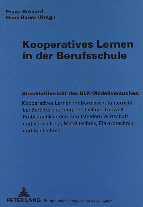 Kooperatives Lernen in der Berufsschule - 