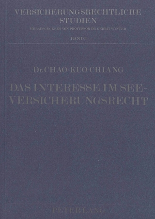 Das Interesse im Seeversicherungsrecht