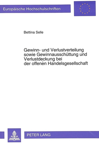 Gewinn- und Verlustverteilung sowie Gewinnausschüttung und Verlustdeckung bei der offenen Handelsgesellschaft