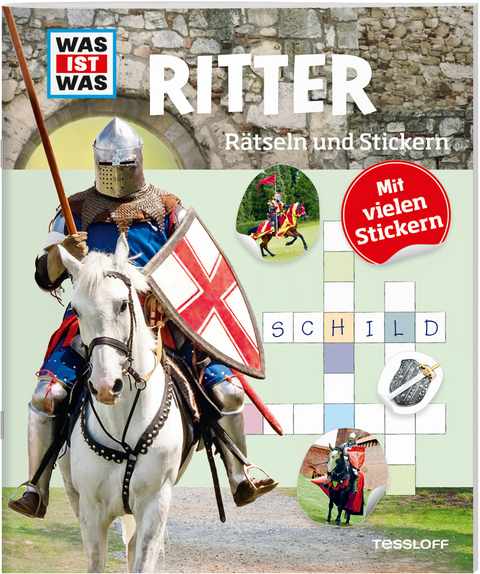 WAS IST WAS R&auml;tseln und Stickern: Ritter - Lisa Hebler