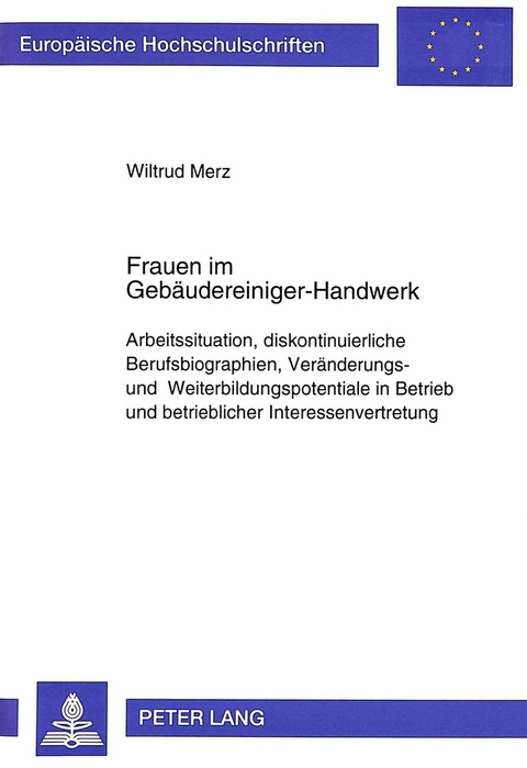 Frauen im Geb&auml;udereiniger-Handwerk - Wiltrud Merz