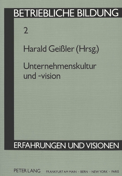 Unternehmenskultur und -vision - 