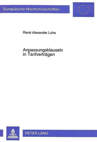 Anpassungsklauseln in Tarifverträgen
