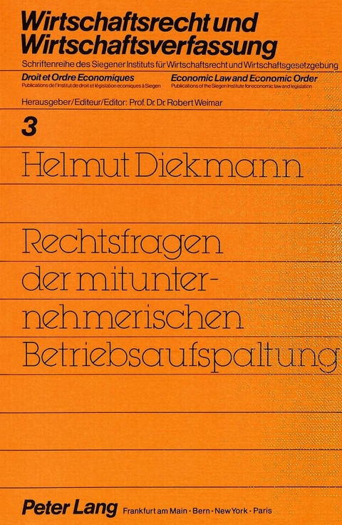 Rechtsfragen der mitunternehmerischen Betriebsaufspaltung