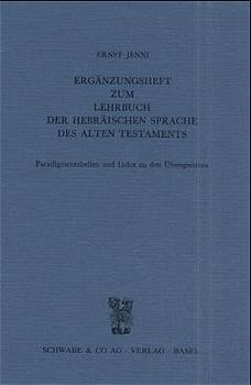 Ergänzungsheft zum Lehrbuch der Hebräischen Sprache