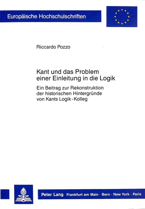 Kant und das Problem einer Einleitung in die Logik - Riccardo Pozzo
