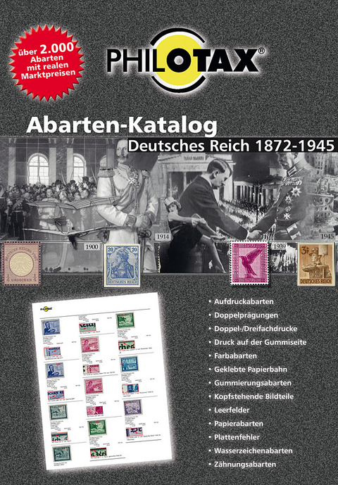 Abarten-Katalog Deutsches Reich 1. Auflage
