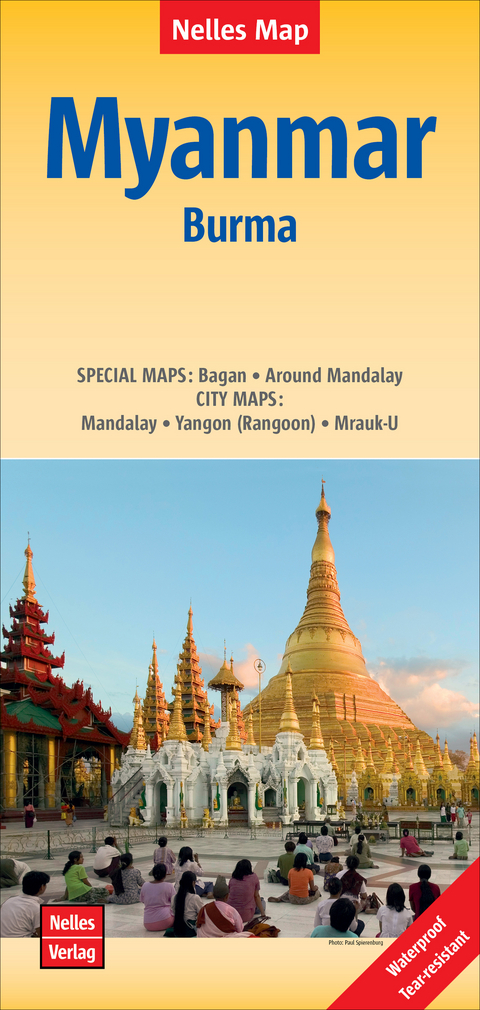 Nelles Map Landkarte Myanmar &ndash; Burma | Myanmar &ndash; Birmanie | Myanmar - Birmania