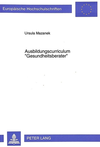Ausbildungscurriculum «Gesundheitsberater»