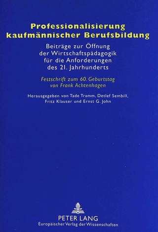 Professionalisierung kaufmännischer Berufsbildung