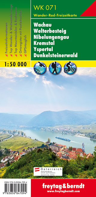 WK 071 Wachau - Welterbesteig - Nibelungengau - Kremstal - Yspertal - Dunkelsteinerwald, Wanderkarte 1:50.000
