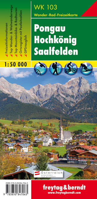 WK 103 Pongau - Hochkönig - Saalfelden, Wanderkarte 1:50.000