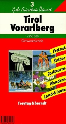 Freytag & Berndt Autokarte Tirol, Vorarlberg