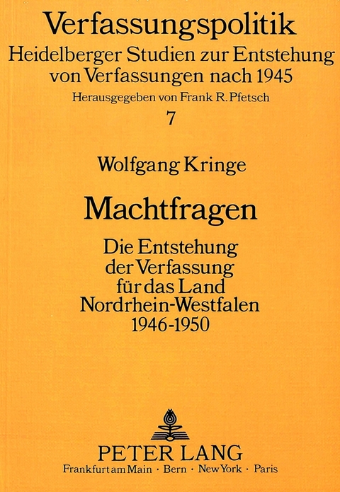 Machtfragen - Wolfgang Kringe