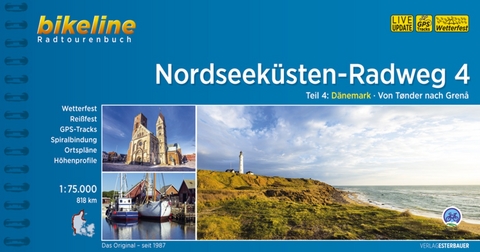 Nordseek&uuml;sten-Radweg. 1:75000 / Nordseek&uuml;sten-Radweg Teil 4 - 