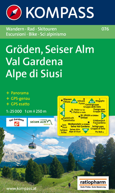 Gr&ouml;den - Seiser Alm /Val Gardena - Alpe di Siusi