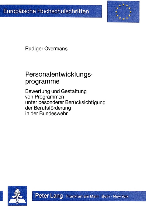 Personalentwicklungsprogramme - R&uuml;diger Overmans