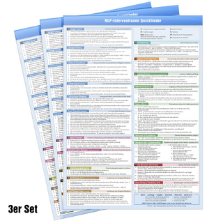 [3er-Set] NLP INTERVENTIONEN QUICKFINDER (2023) - Schritt-für-Schritt Kurzanleitungen von 33 NLP Interventionen auf einer praktischen Schnellübersicht