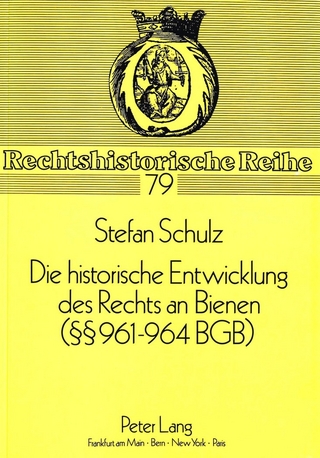 Die historische Entwicklung des Rechts an Bienen ( 961-964 BGB)