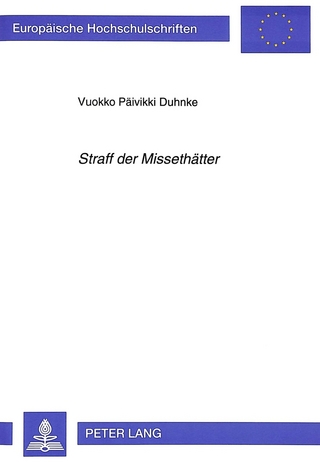 «Straff der Missethätter»